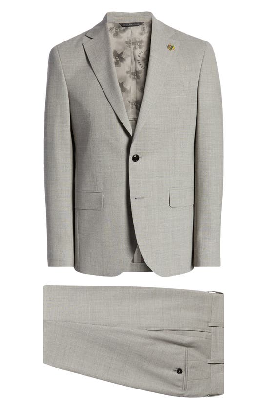 Shop Ted Baker Ralph Extra Slim Fit Wool Suit In Light Grey