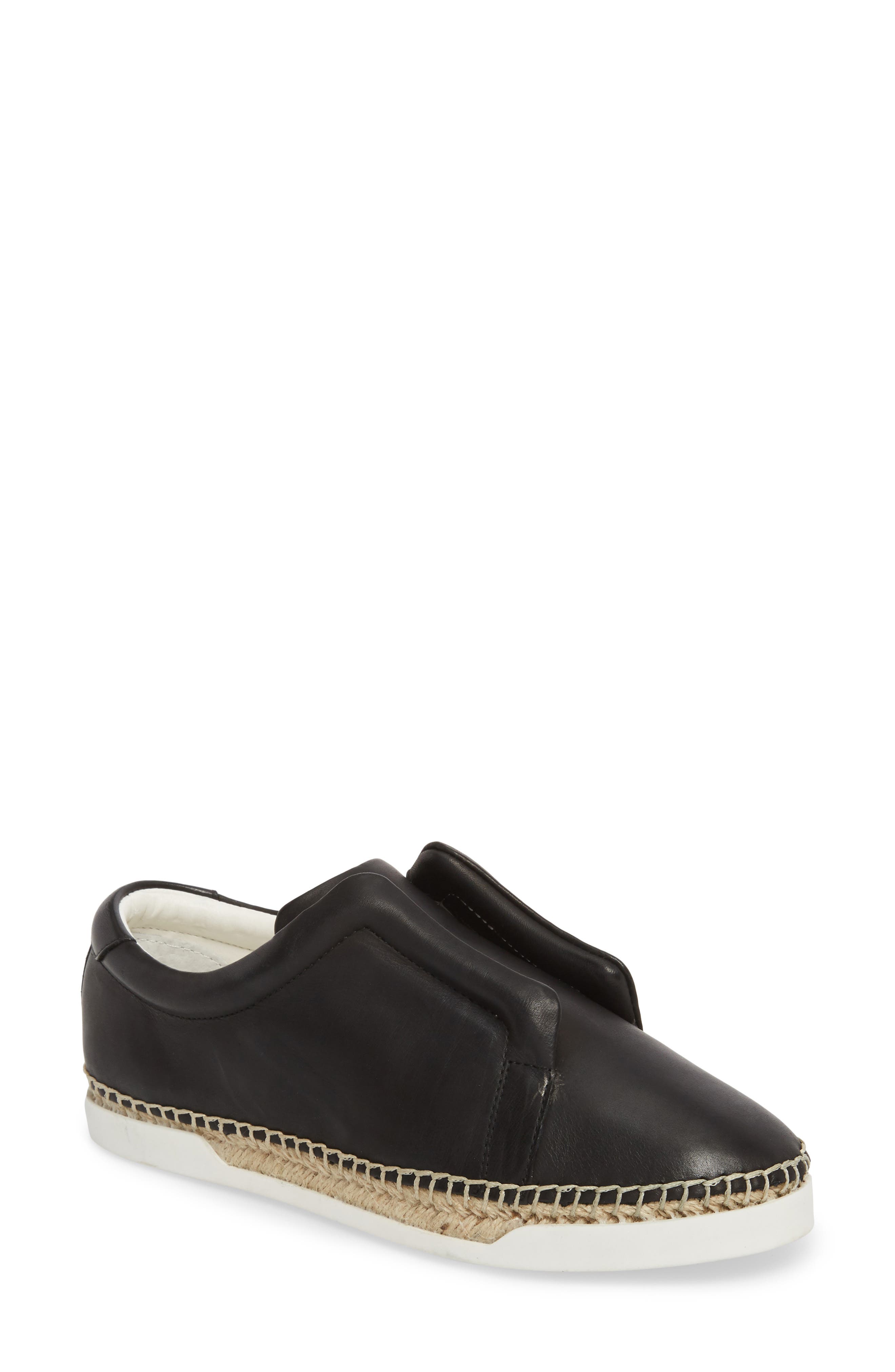 M4D3 Elizabeth Espadrille Slip-On Sneaker- Black
