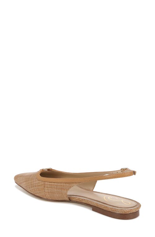 Sam Edelman Women's Cleo Pointed Toe Slingback Flats In Buff Tan
