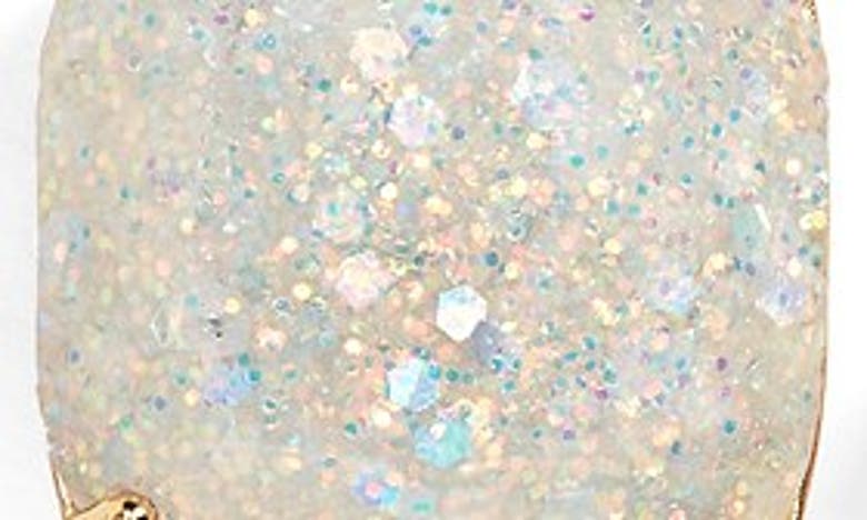 Shop Kate Spade Glitter Stud Earrings In Opal Glitter