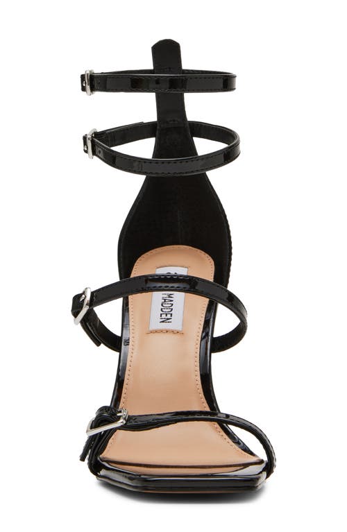 Shop Steve Madden Senna Ankle Strap Sandal In Black Patent