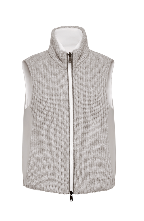 Shop Brunello Cucinelli Outerwear Vest In Light Grey