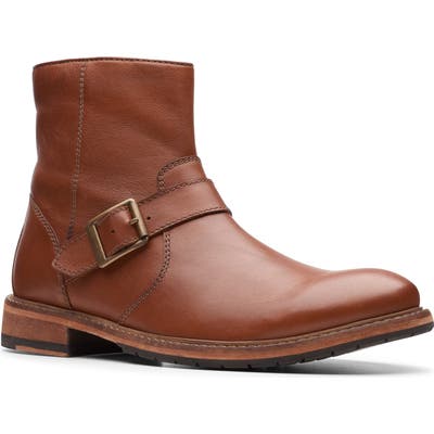 Clarks Clarkdale Zip Boot- Brown