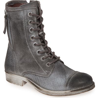 Roan Affair Combat Boot- Grey