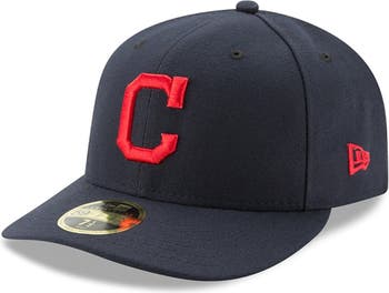 Men's Cleveland Indians New Era Navy Road Authentic Collection On Field  59FIFTY Fitted Hat