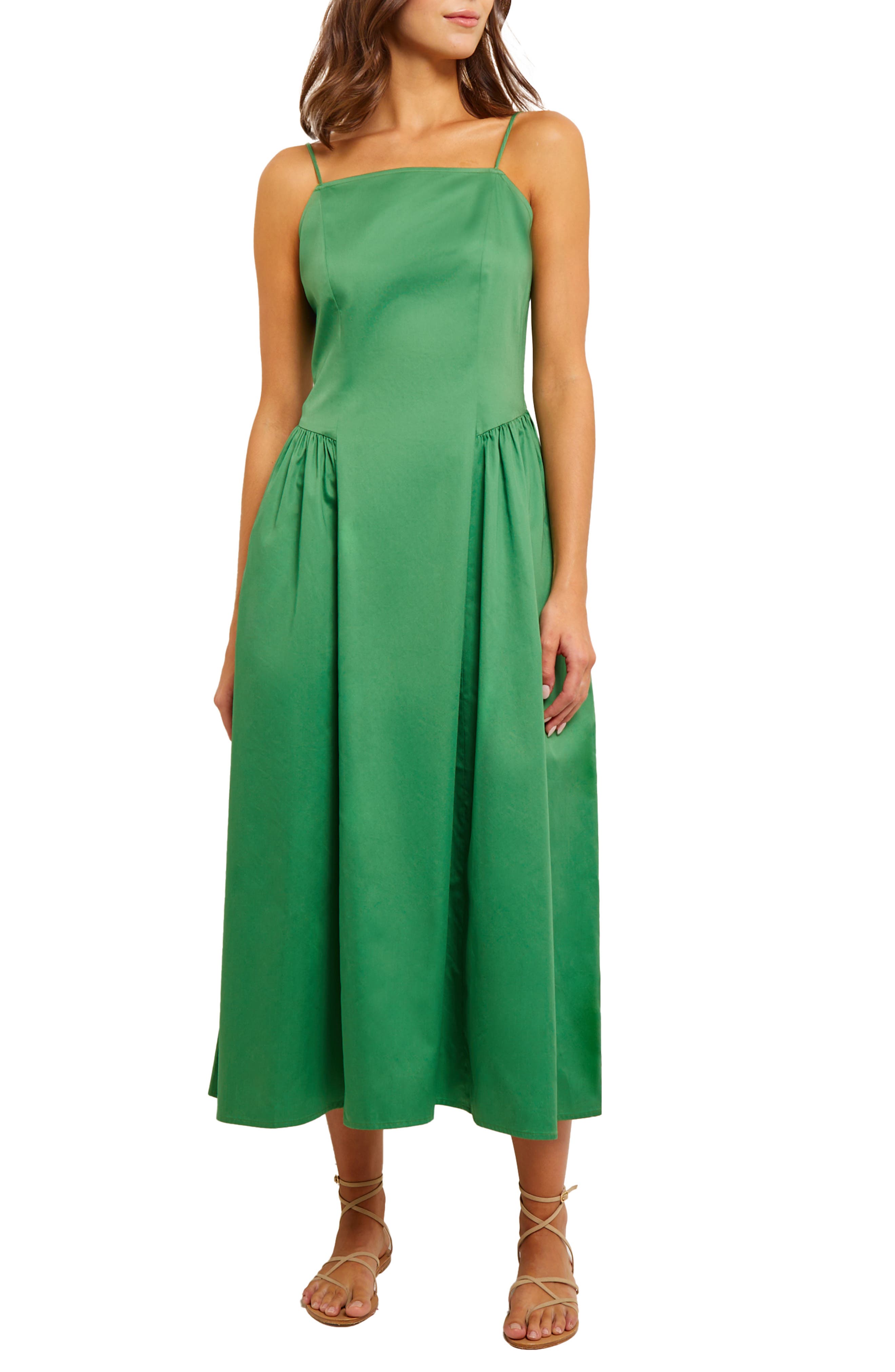 Green Striped Midi Dress – Cora & Viola