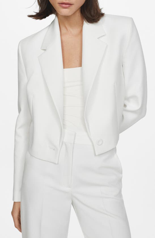 Shop Mango Monaco Blazer In White