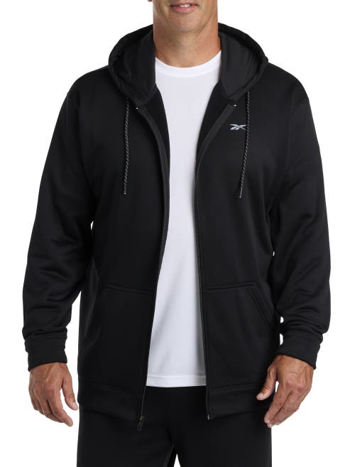 Reebok Performance Zip-front Hoodie In Black