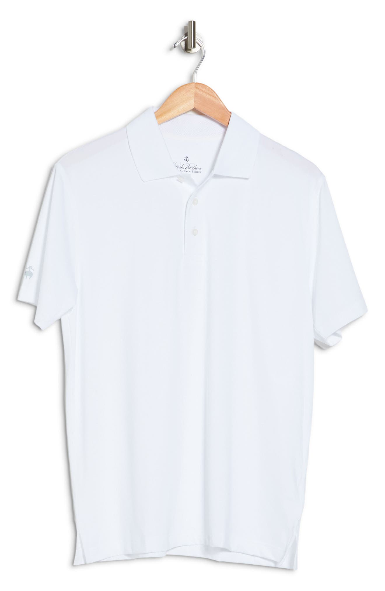 Brooks Brothers Knit Solid Polo In White