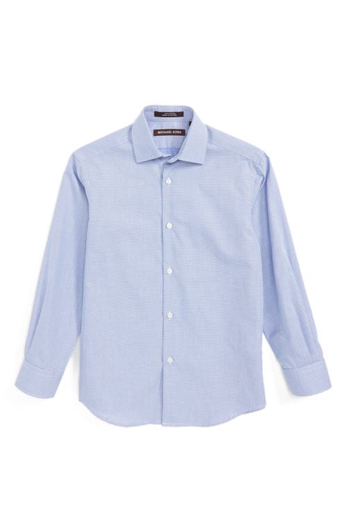 Michael Kors Neat Dress Shirt in Blue at Nordstrom, Size 12