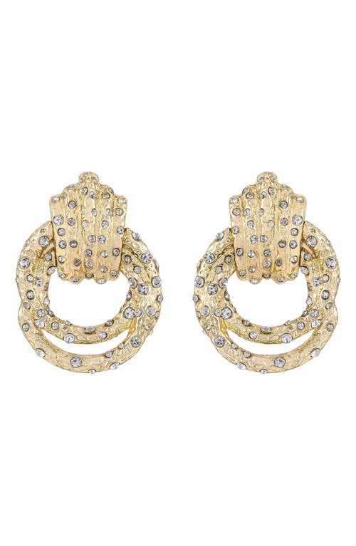 Ettika Crystal Knot Earrings in Gold at Nordstrom