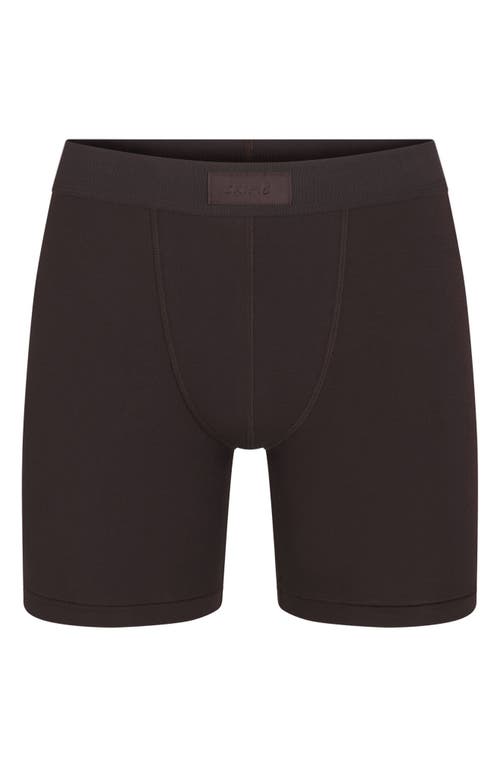 Shop Skims 5-inch Cotton & Modal Blend Boxer Briefs In Phoenix