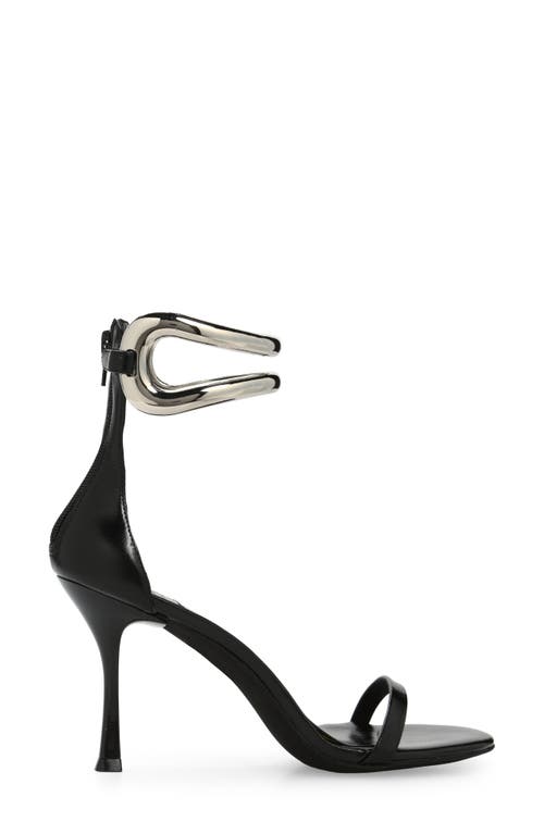 Shop Jeffrey Campbell Cuff It Ankle Strap Sandal In Black Silver