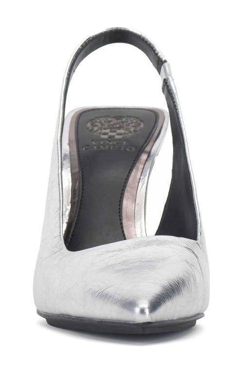 Shop Vince Camuto Bantie Pointed Toe Pump In Silver