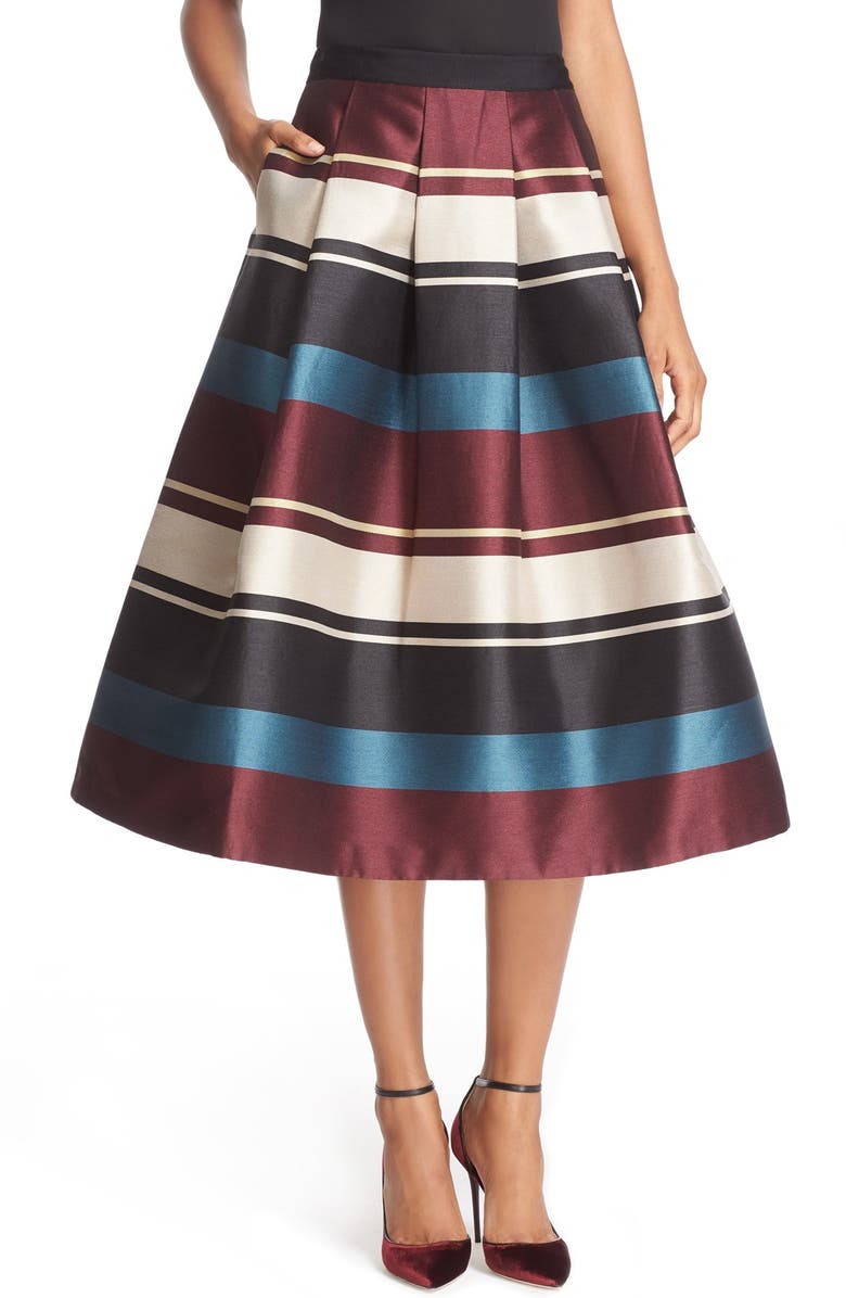 Ted Baker London 'Majida - Antique Stripe' Full Pleat Skirt | Nordstrom
