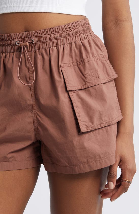 Shop Bp. Cotton Poplin Cargo Shorts In Brown Topaz