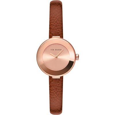 Ted Baker London Lenara Leather Strap Watch, 2m