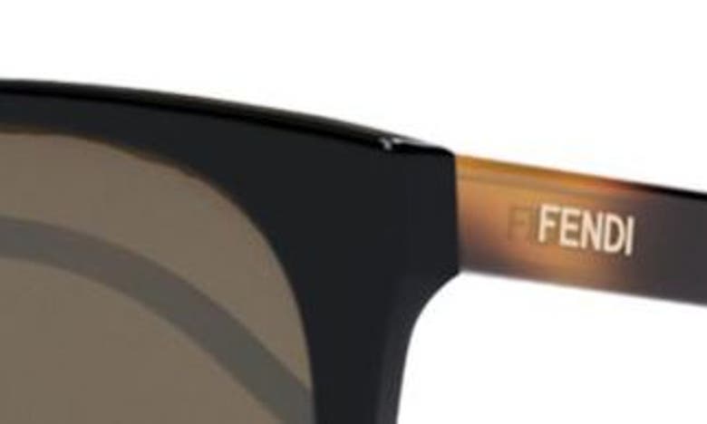 Fendi The Fine 59mm Geometric Sunglasses In Black