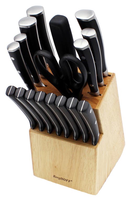 Shop Berghoff International 18-piece Triple Riveted Cutlery Set In Black