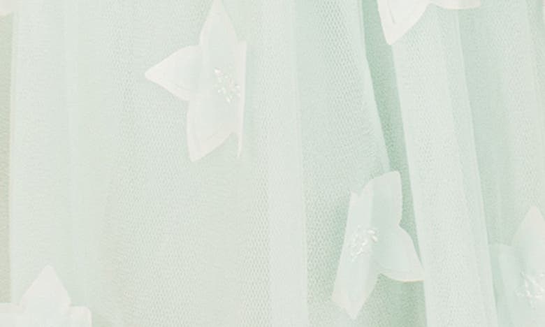 Shop Popatu Star Appliqué Tulle Dress In Mint