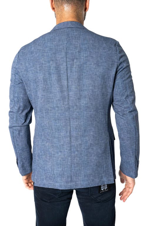 Shop Maceoo Descartes Unconstructed Slate Blue Blazer