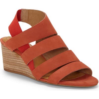 Cc Corso Como Ontariss Wedge Sandal, Red