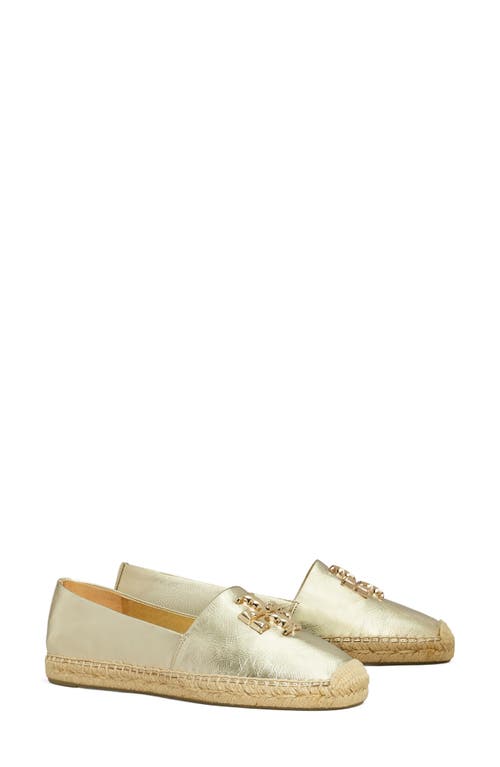 Tory Burch Eleanor Espadrille Flat In Spark Gold/gold