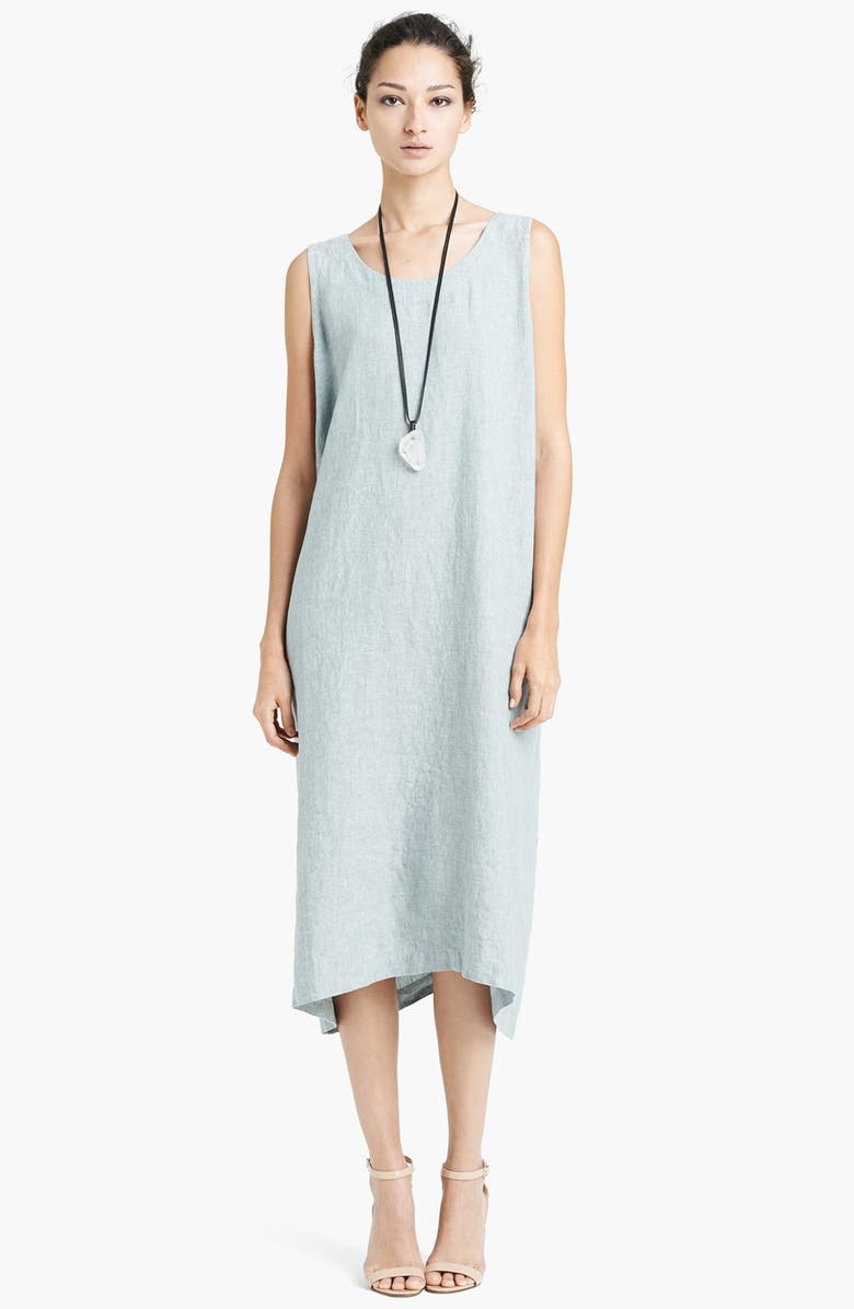 eskandar Sleeveless Mélange Linen Dress | Nordstrom