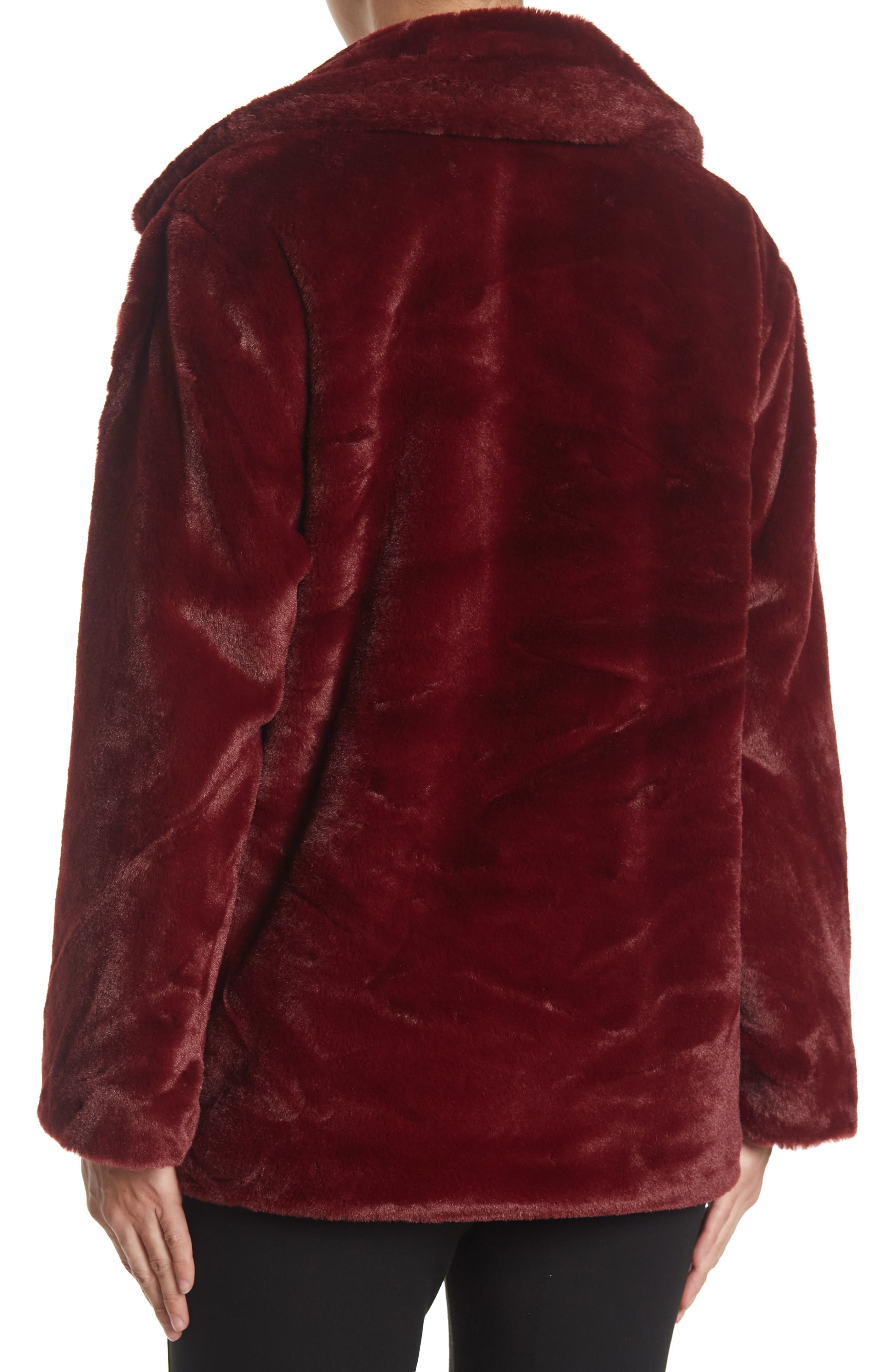 halogen faux fur cape