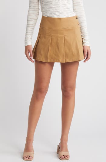 Something New Natalie Pleated Miniskirt Nordstrom