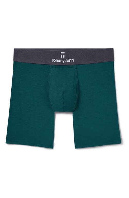 Shop Tommy John Second Skin 6-inch Boxer Briefs In Deep Teal