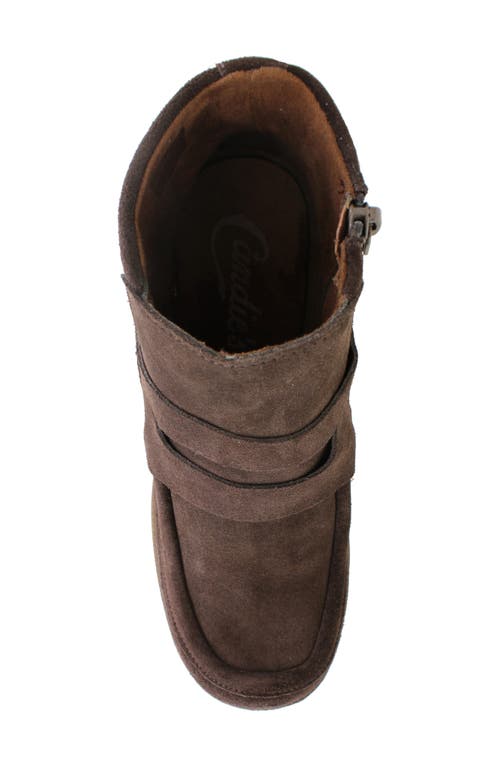 Ziginy Bertina Water Resistant Platform Bootie In Brown Suede