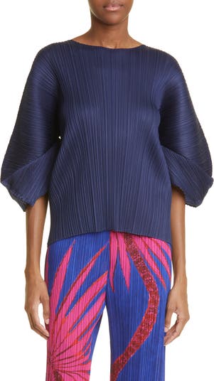 Monthly Colors August Pleated Top