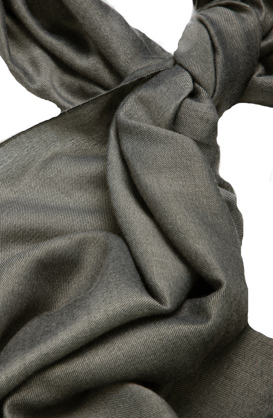 Saachi Fringe Silk & Cotton Scarf In Black
