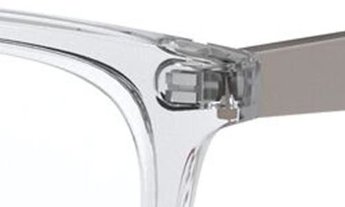 Ray Ban Ray-ban Kids' 49mm Rectangular Optical Glasses In Transparent/grey
