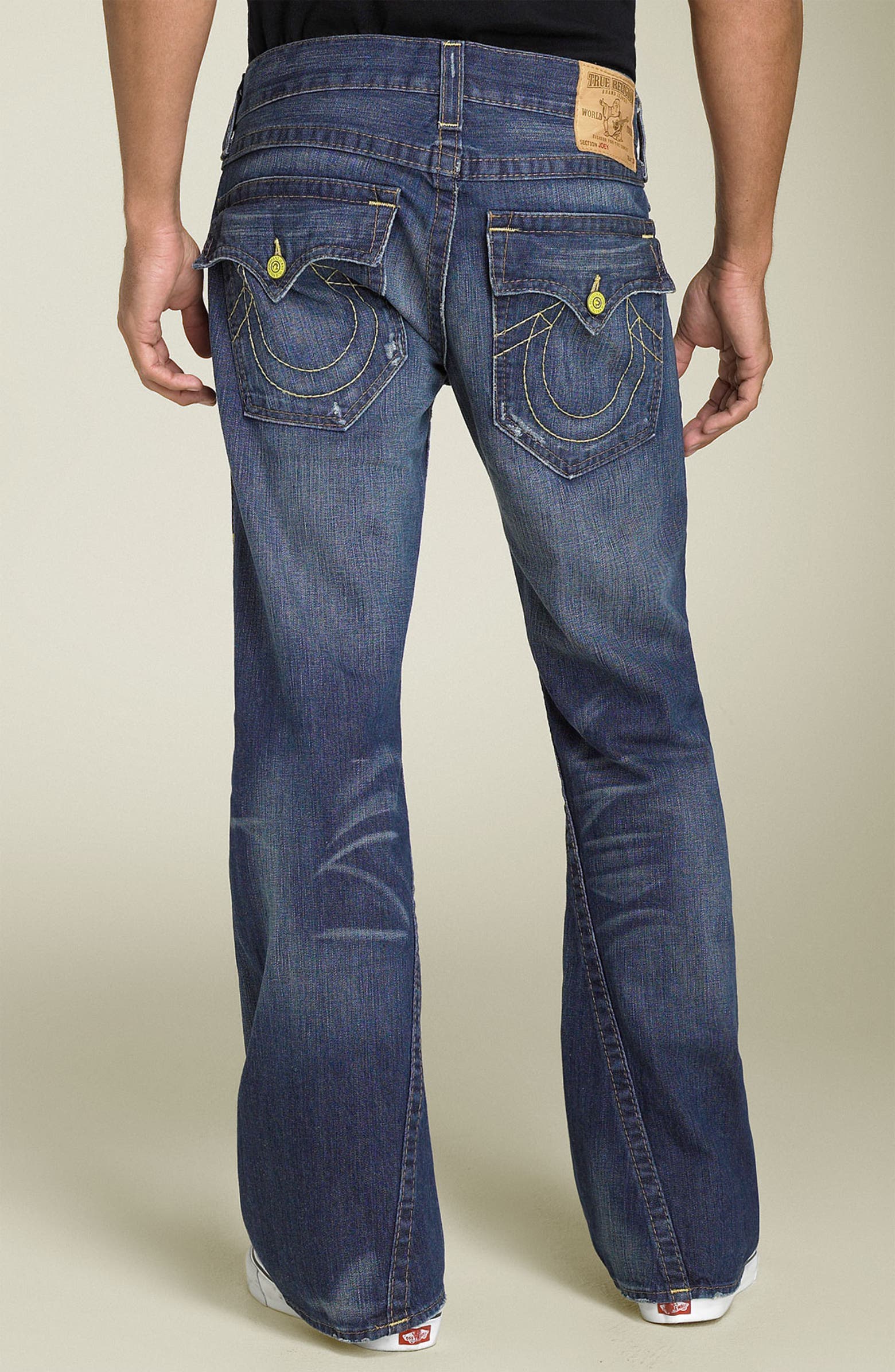 True Religion Brand Jeans 'Joey' Twisted Seam Bootcut Jeans (Dark ...