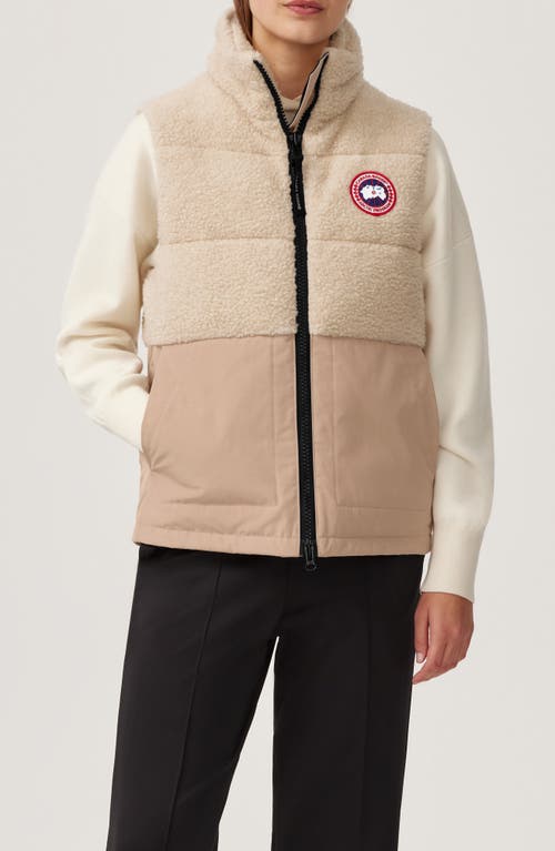 Shop Canada Goose Elora Vest In Light Tan/tan-tan Clair/tan