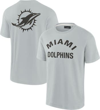 Fanatics Signature Unisex Fanatics Signature Gray Miami Dolphins Super Soft  Short Sleeve T-Shirt