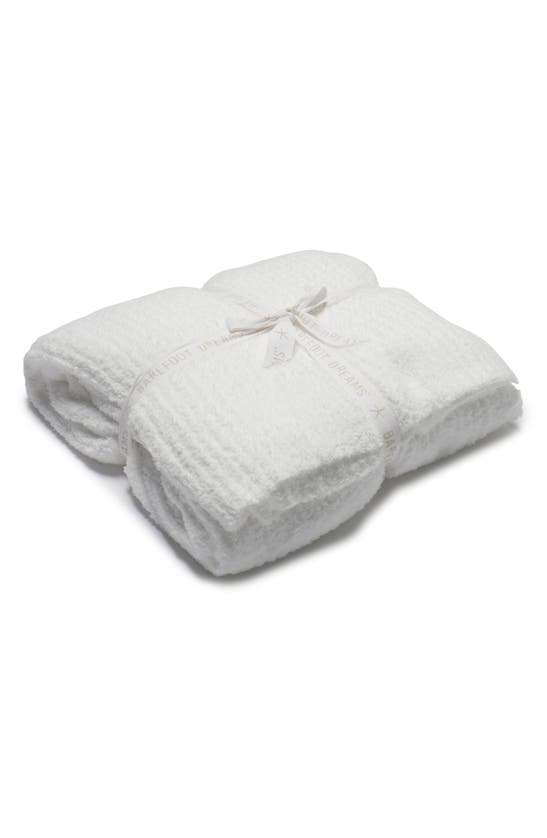 Shop Barefoot Dreams Cozychic® Ribbed Throw Blanket In White