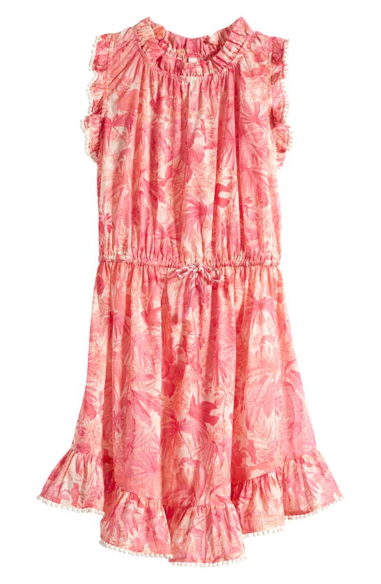 Zimmermann Kids' Ginger Floral Sleeveless Flip Dress (toddler, Little Kid In Pink Palm