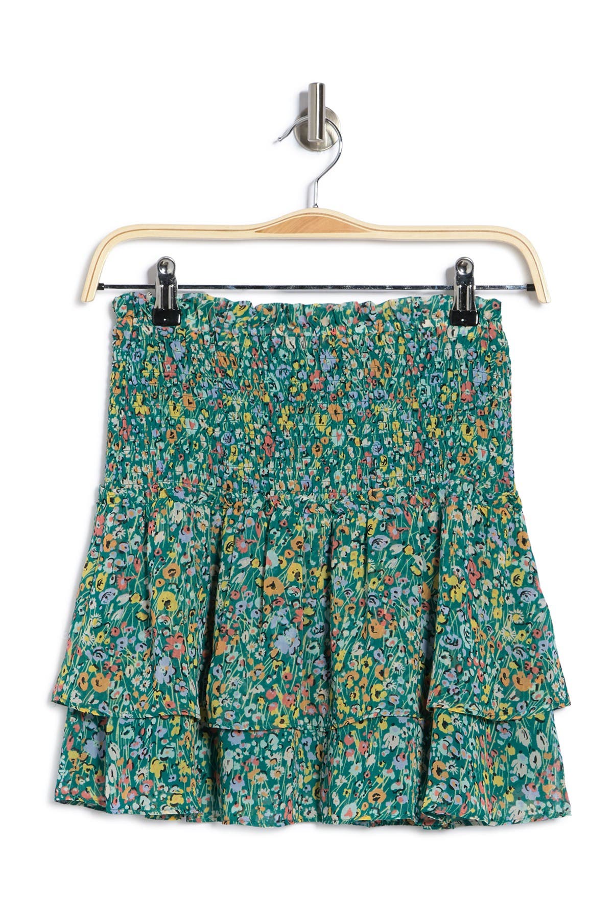 19 Cooper Woven Skirt In Green Floral