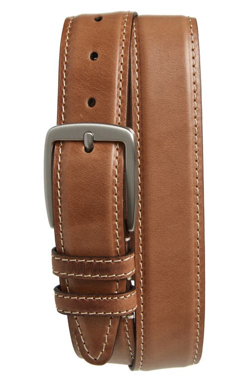 Allen Edmonds 'yukon' Leather Belt In Brown