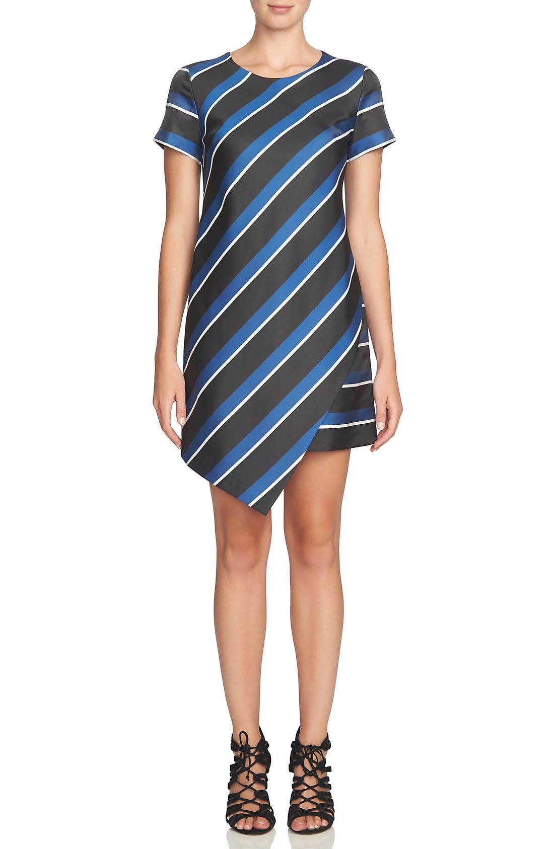 Cynthia Steffe 'Abbey' Stripe Asymmetrical Hem Shift Dress Nordstrom