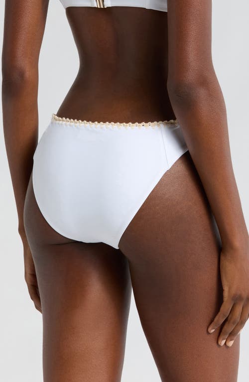 RAMY BROOK RAMY BROOK ILIANA CONTRAST EDGE BIKINI BOTTOMS