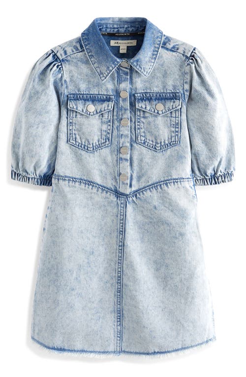 Shop Allsaints Sm By  Kids' Denim Dress In Blue