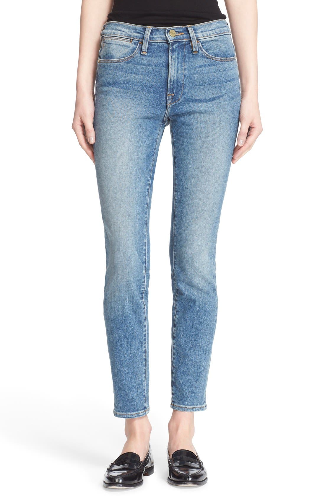 FRAME 'Le High Skinny' High Rise Crop Jeans (Sayville) Nordstrom