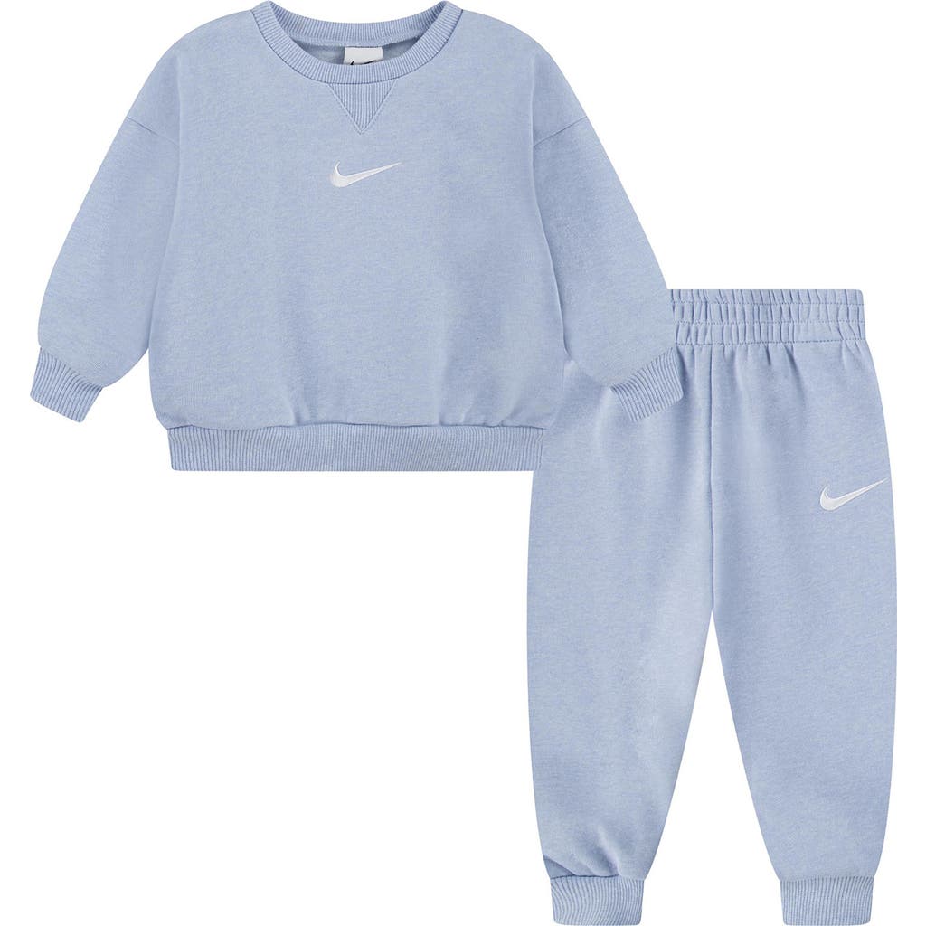 Nike Logo-embroidered Tracksuit Set In Cobalt Bliss Heather