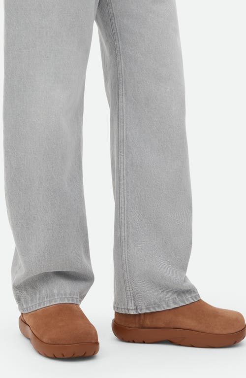 Bottega Veneta Snap Genuine Shearling Bootie In Brown