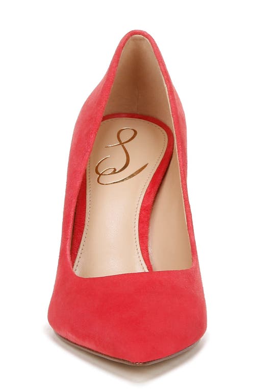 Shop Sam Edelman Hazel Pointed Toe Pump In Guava Pink