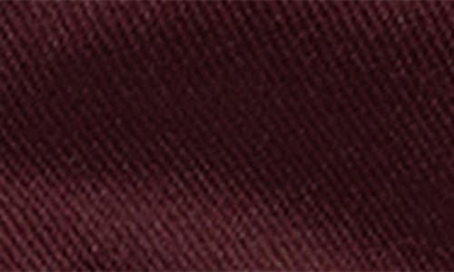 Shop Brooklyn Brigade Solid Satin Pre-tied Bow Tie In Cabernet